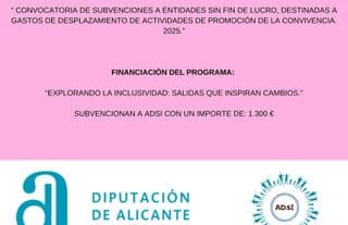 Justificante de la subvención: Explorando la inclusividad: salidas que inspiran cambios